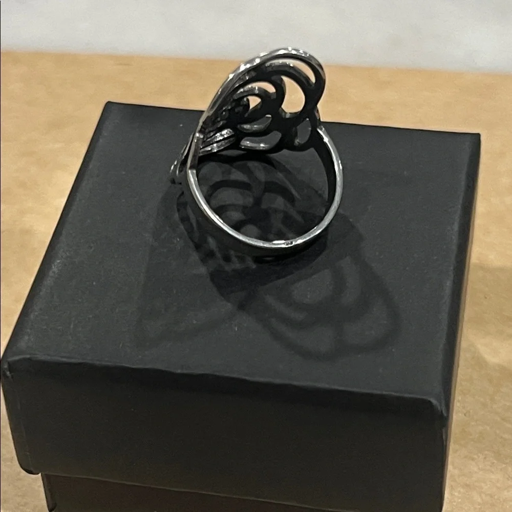 Rose Cutout Ring Floral Bohemian Jewelry